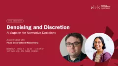 Denoising and Discretion: AI Support for Normative Decisions